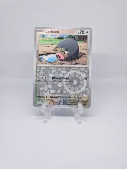 156/198 LECHONK | COMMON REVERSE HOLO | SCARLET & VIOLET POKEMON CARD - Image 1