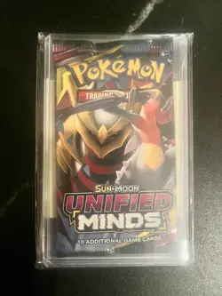 Pokemon TCG Unified Minds 10 Card Booster Pack Sealed (4 Packs) Sun & Moon Set - Image 2