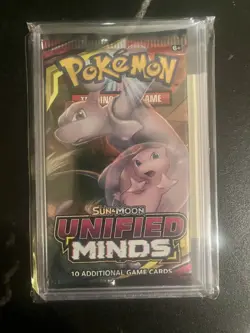 Pokemon TCG Unified Minds 10 Card Booster Pack Sealed (4 Packs) Sun & Moon Set - Image 4