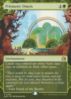 MTG ENCHANTING TALES PRISMATIC OMEN RARE - Image 1