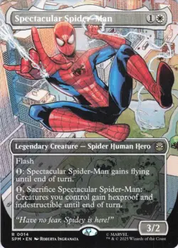 MTG Spectacular Spider-Man (Borderless) (14) | NM | Spider-Man (SPM) - Image 1