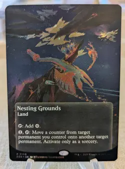 MTG Nesting Grounds 0166 Galaxy Foil NM Edge of Eternities Magic The Gathering - Image 1