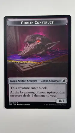 MTG Zendikar Rising Goblin Construct Token 011/012 Magic the Gathering - Image 1
