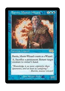 Magic the Gathering, Urza's Saga - Barrin, Master Wizard (MP) - Image 1