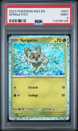 2023 POKEMON M23 EN-MCDONALD'S COLLECTION #001 SPRIGATITO PSA 9 - Image 1