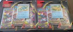 Pokemon TCG Mega Evolution 3-Pack Blister Set of 2 Psyduck and Golduck - Image 1