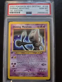 Pokemon Shining Mewtwo 1st Edition PSA 10 Neo Destiny 2002 - Image 2
