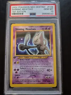 Pokemon Shining Mewtwo 1st Edition PSA 10 Neo Destiny 2002 - Image 3
