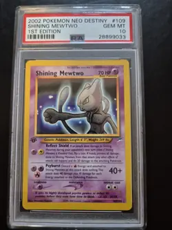 Pokemon Shining Mewtwo 1st Edition PSA 10 Neo Destiny 2002 - Image 4