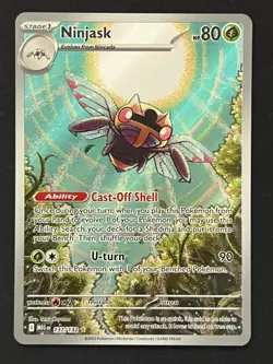 Pokemon TCG Ninjask Illustration Rare 137/132 Mega Evolution NM - Image 1