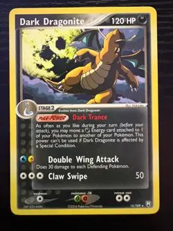 Dark Dragonite Pokemon TCG 15/109 Non Holo - Team Rocket Returns Near Mint - Image 1