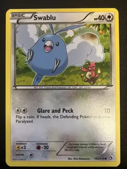 Pokemon TCG Swablu Legendary Treasures 103/113 Regular Common - Image 1