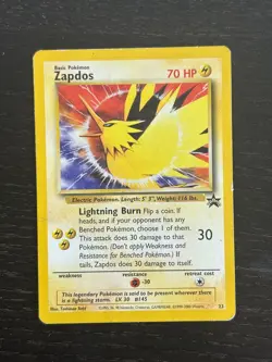 Pokemon TCG | Zapdos #23 | WOTC Black Star Promo | MP - Image 1