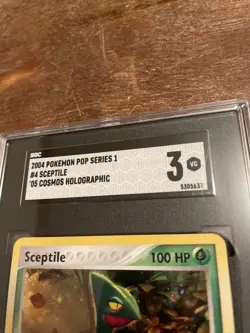 SGC Graded 3 VG 2004 Pokemon POP Series 1 #4 Sceptile ‘05 Cosmos Holographic - Image 2