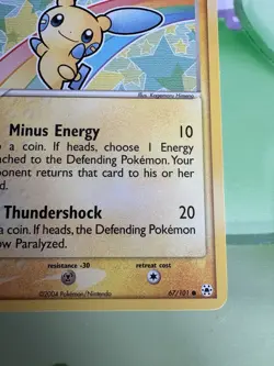 2004 Pokemon Minun Common Hidden Legends 67/101 NM - Image 4