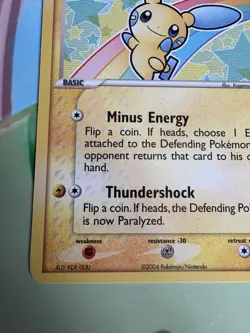 2004 Pokemon Minun Common Hidden Legends 67/101 NM - Image 5