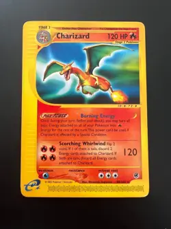 Pokemon Expedition Base Set Charizard 40/165 Non-Holo Rare E-Reader - Image 1