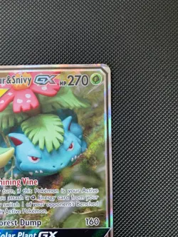Pokemon TCG Venusaur & Snivy GX TAG TEAM SM229 Full Art Alternate Art 2019 HP - Image 3