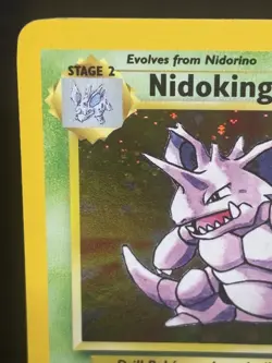 Pokemon Nidoking Holo Rare Card 11/130 Vintage Base Set 2 Wizards Of The Coast - Image 2