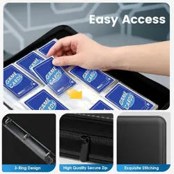 PU Leather Trading Card Binder - 720 Cards, 9 Pocket Collector's Album - Image 5