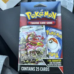POKEMON TCG 25 Card Mystery Pack with 1 Foil Card Guaranteed NEW FREE SHIPPING - Image 1