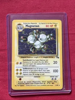 Magneton 26/62 Holo Shiny Card Excellent Condition Pokemon (T87) - Image 2