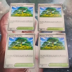 4x Forest of Vitality 117/132 Mega Evolution Pokemon TCG Near Mint Card Playset - Image 1