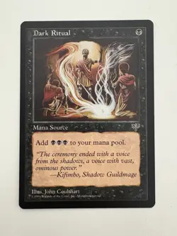 Dark Ritual MTG Magic the Gathering Card NM Near Mint Mirage - Image 1