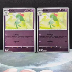 2x Kirlia 059/132 Reverse Holo Mega Evolution Pokemon TCG Near Mint Card MEG NM - Image 1