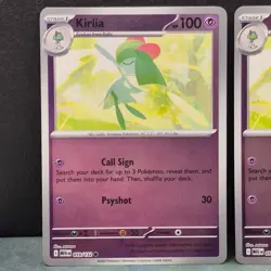 2x Kirlia 059/132 Reverse Holo Mega Evolution Pokemon TCG Near Mint Card MEG NM - Image 2