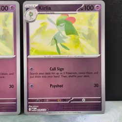 2x Kirlia 059/132 Reverse Holo Mega Evolution Pokemon TCG Near Mint Card MEG NM - Image 3