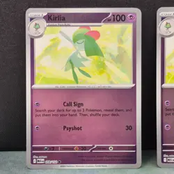 2x Kirlia 059/132 Reverse Holo Mega Evolution Pokemon TCG Near Mint Card MEG NM - Image 4