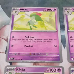 4x Kirlia 059/132 Mega Evolution Pokemon TCG Near Mint Card Playset NM MEG - Image 3
