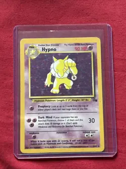 Hypno 8/62 Holo Shiny Card Excellent Condition Pokemon (T85) - Image 1