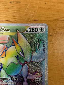 Pokemon TCG Lugia VSTAR Rainbow Secret Rare Holo Card Silver Tempest 202/195 - Image 2