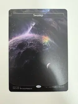 Swamp 242 Foil Borderless MTG Magic the Gathering Card NM Near Mint UNF - Image 1