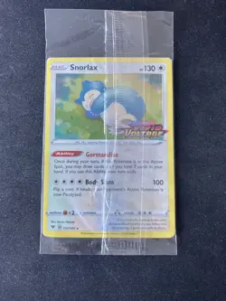 UK EXCL Snorlax 131/185 Vivid Voltage Pokemon Card master rare Prerelease Promo - Image 1