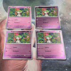 4x Ralts 058/132 Reverse Holo Mega Evolution Pokemon TCG Near Mint Card - Image 2