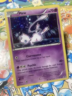 Mew XY192 X & Y Cosmos Holo Ultra Rare Black Star Promo Pokemon Card - Image 2