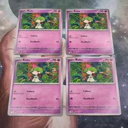 4x Ralts 058/132 Mega Evolution Pokemon TCG Near Mint Card Playset NM MEG - Image 1