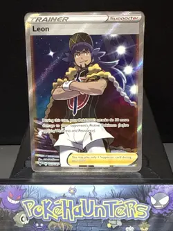 Pokemon Card Leon 182/185 Trainer Vivid Voltage Trainer Ultra Rare Near Mint - Image 1