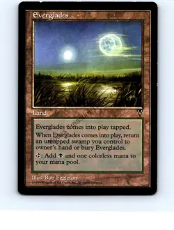 Everglades Land Uncommon Visions MTG LP Exc/Exc+ - Image 1
