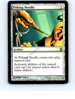 Pithing Needle #158 Rare Saviors of Kamigawa MTG NP Near Mint or Better - Image 1