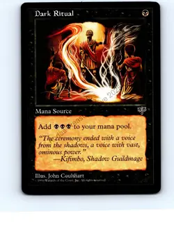 Dark Ritual Black Common Mirage MTG MP VG+/Exc - Image 1