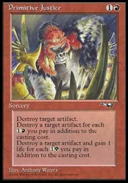 Primitive Justice - Light Play MTG Alliances - Image 1