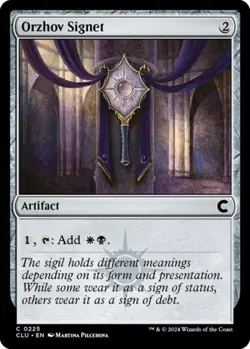 Orzhov Signet - Light Play MTG Ravnica: Clue Edition - Image 1