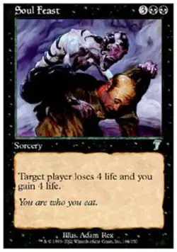 Soul Feast - Medium Play MTG 7th Edition - Image 1
