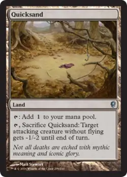 Quicksand - Medium Play MTG Conspiracy - Image 1