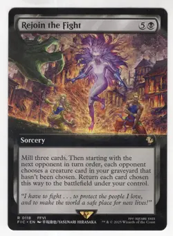 MTG Final Fantasy Commander Rare #0118 Rejoin The Fight - Image 1