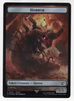 MTG Final Fantasy Double Sided Foil Token 6/13 Hero & Horror - Image 2